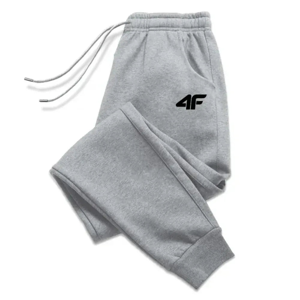 Men's Casual Sweatpants - Elastic Waist Printed Jogger Pants
