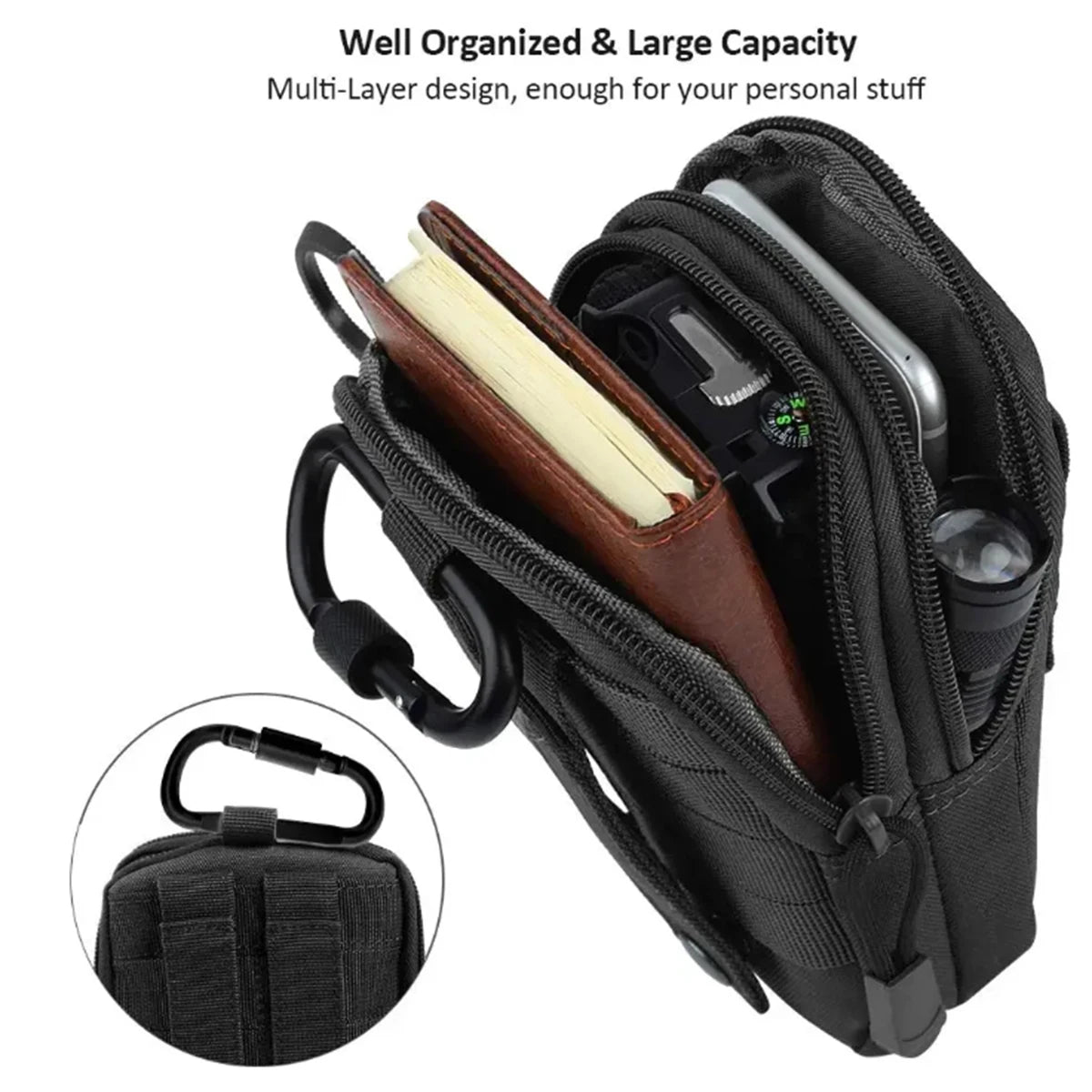 Nylon Leg Bag - Waist Pack for Riding and Travel Gear