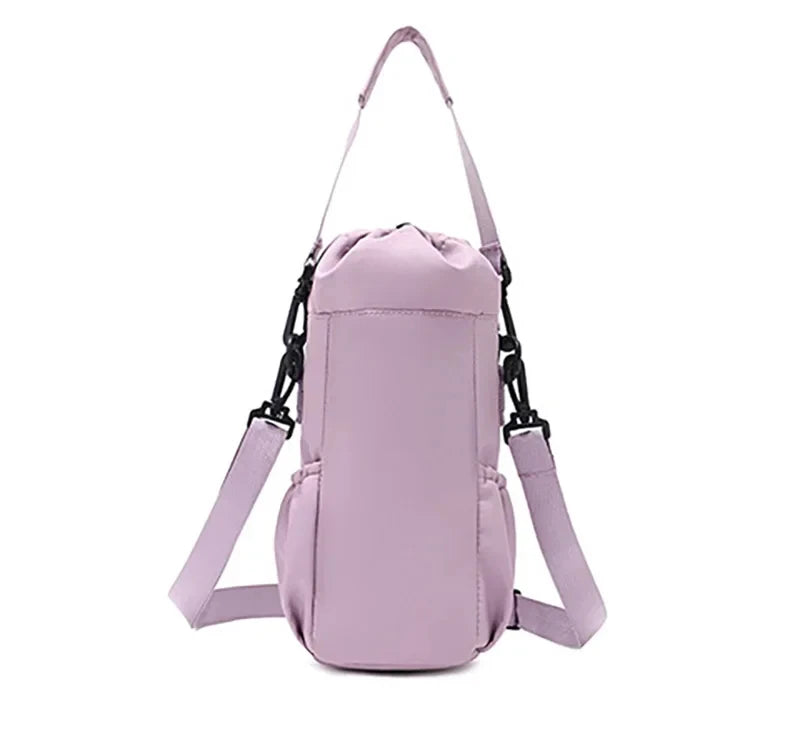 Crossbody Insulated Tumbler Bag - Portable Water Bottle Pouch with Phone Pocket