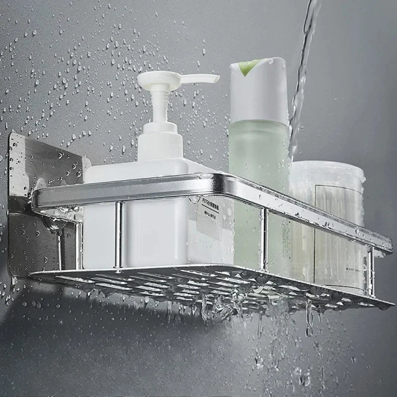 Wall Mount Corner Shelf Shower - For Bathroom and Home Storage