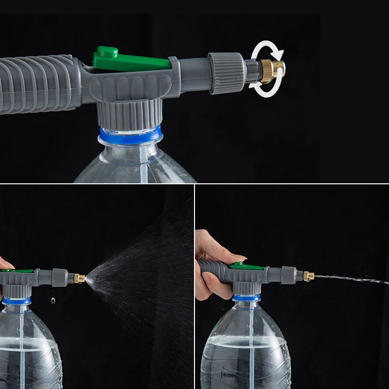 Garden Bottle Spray Nozzle – Hand Pump Watering for Patio Plants