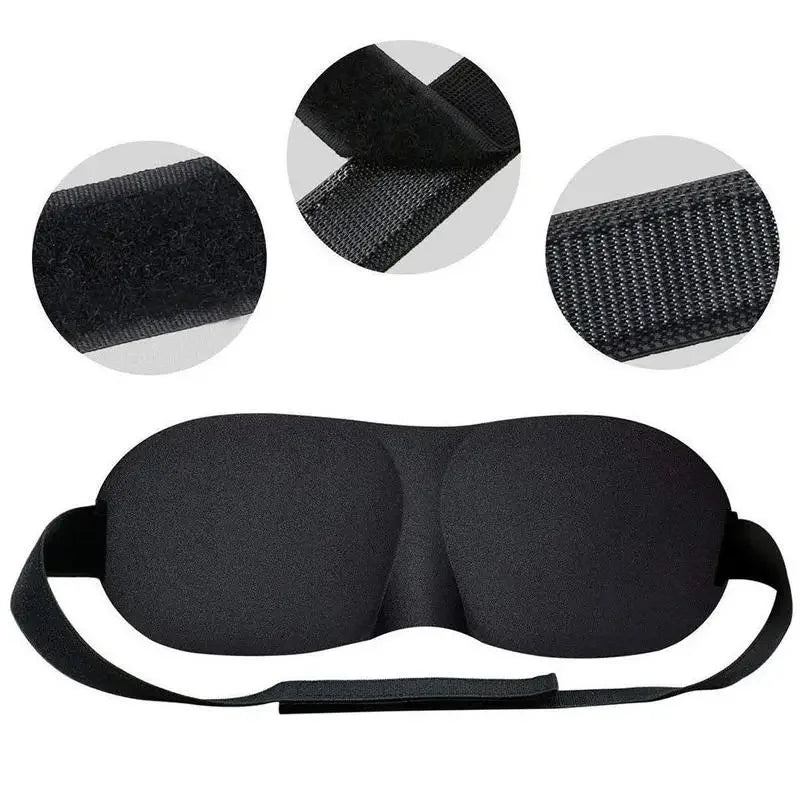 Contoured Sleep Mask – Breathable 3D Eye Shade for Travel Rest