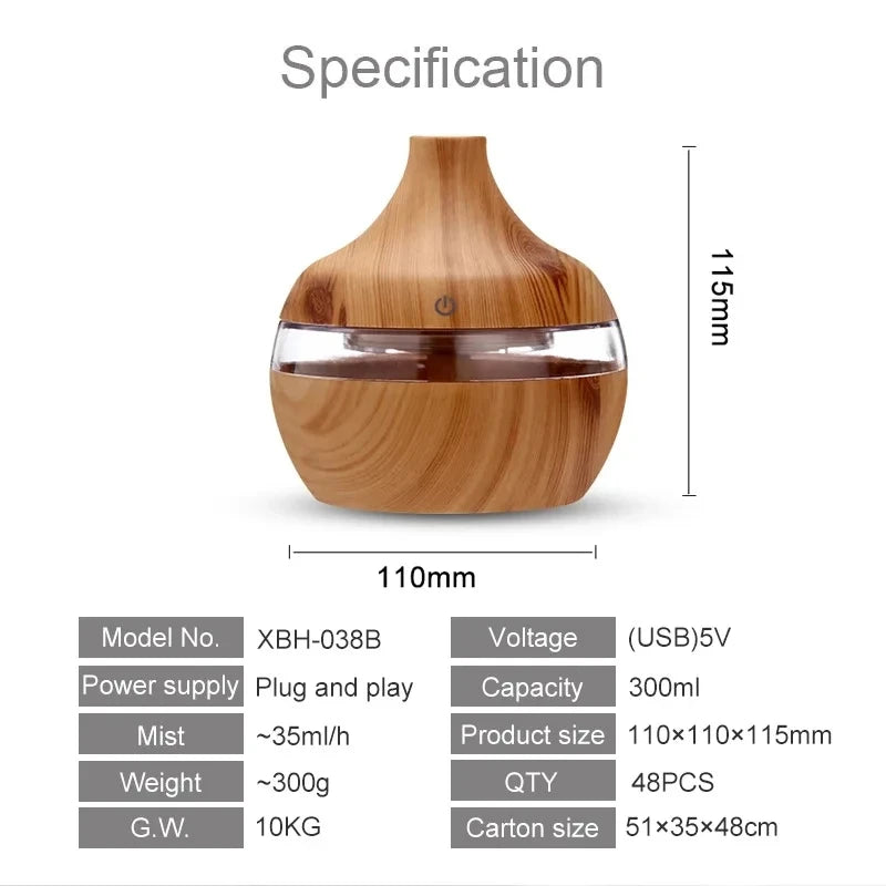 Humidifier Electric Aroma Air Diffuser - For Desk or Travel Use