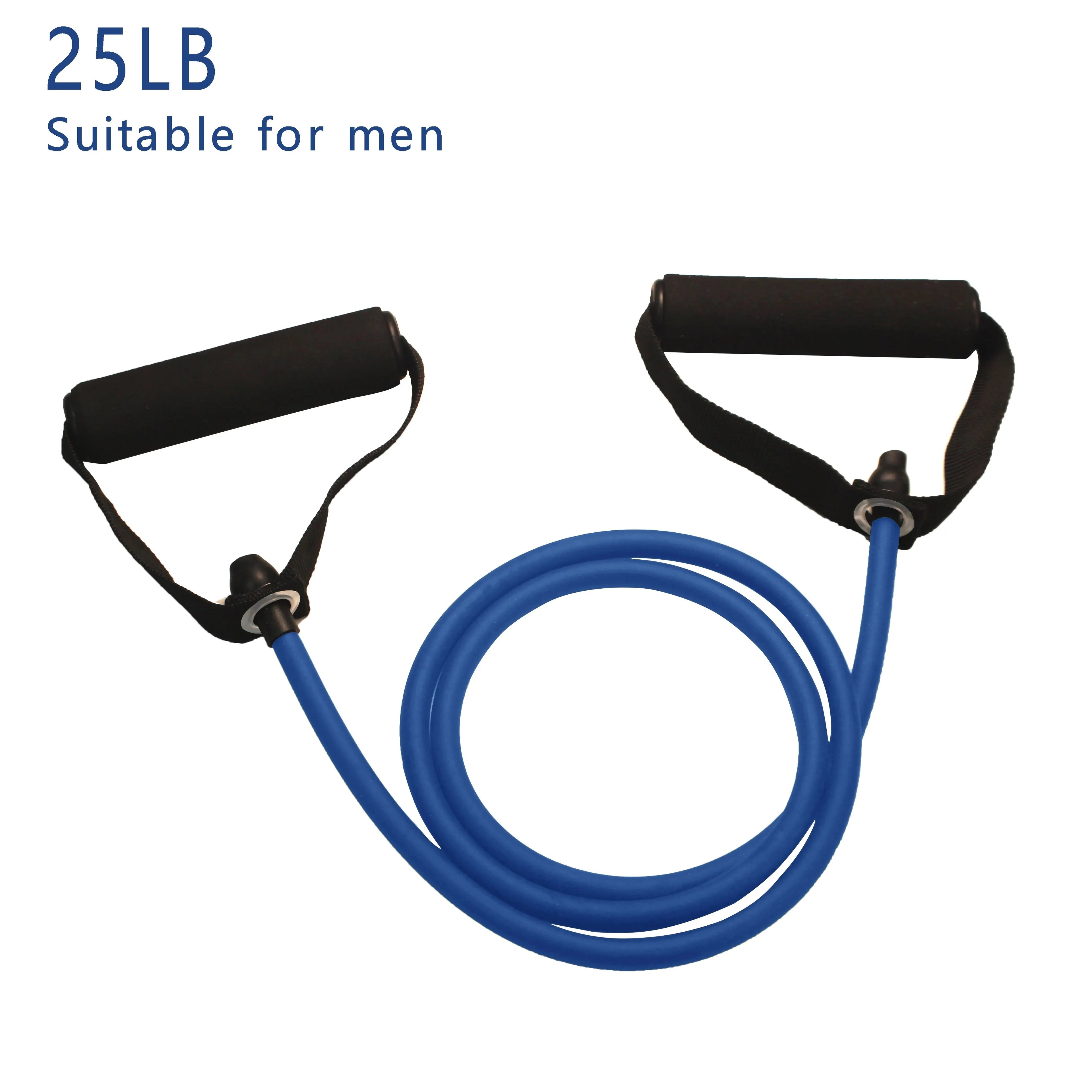 Resistance Band Handles - Grip Handles for Exercise Bands - 25 Lb Resistance