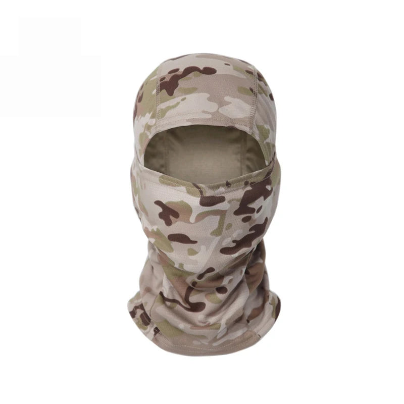 Printed Outdoor Balaclava - Lightweight Face Cover Scarf - Desert Cp