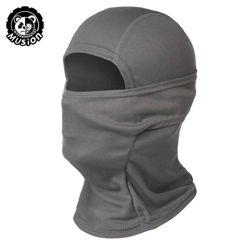 Lightweight Balaclava Face Cover - Outdoor Cycling and Hiking Mask - Gray