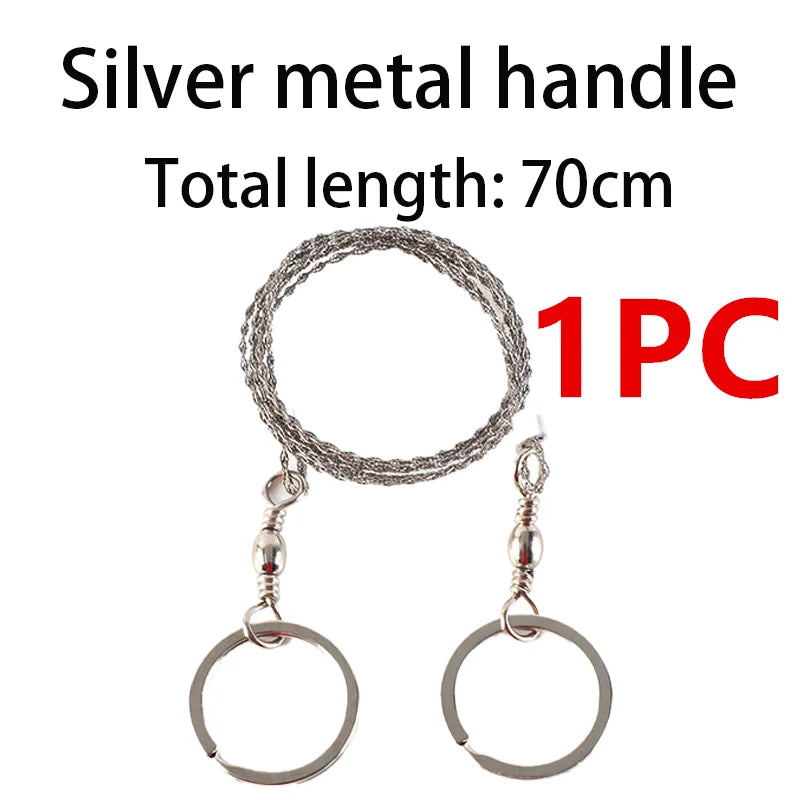 Portable Wire Saw - Stainless Steel Camping Hand Saw - Silver 1 Piece