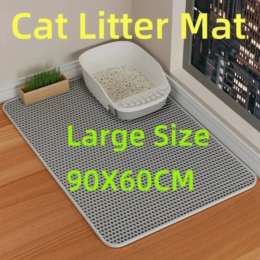 90x60cm Cat Litter Mat Double - For Everyday Pet Use