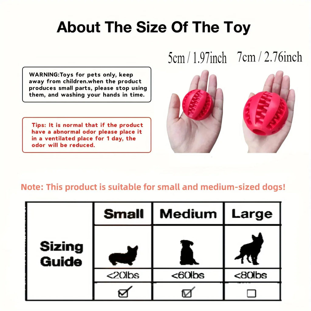 Dog Toy Ball Nontoxic Bite - For Everyday Pet Use