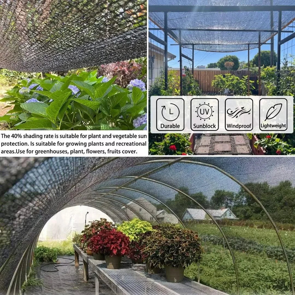 Black Shade Cloth - Mesh Sun Cover With Grommets