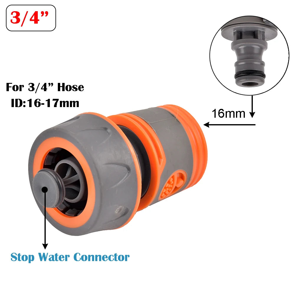 Garden Hose Quick Connector – Stop-Water Coupler for Easy Watering