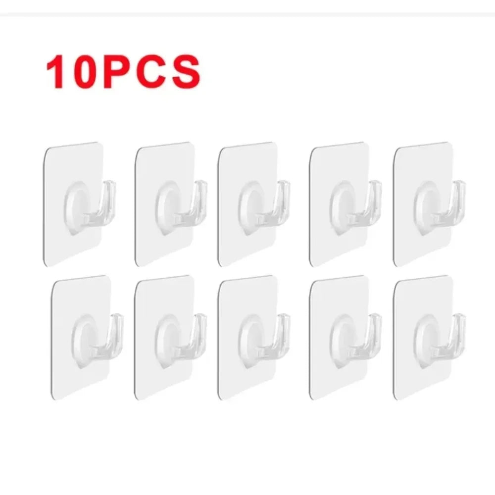 Self-adhesive Hook Transparent Door Wall - For Kitchen Storage and Prep
