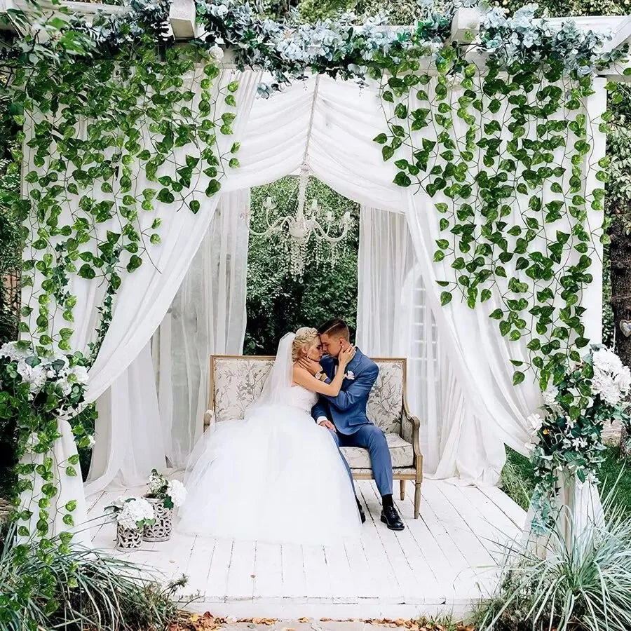 Artificial Ivy Vine Garland – Hanging Greenery for Outdoor Decor