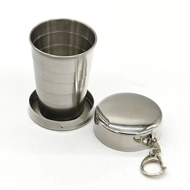 Telescopic Camping Cup - Stainless Steel Cup for Outdoor Drinks