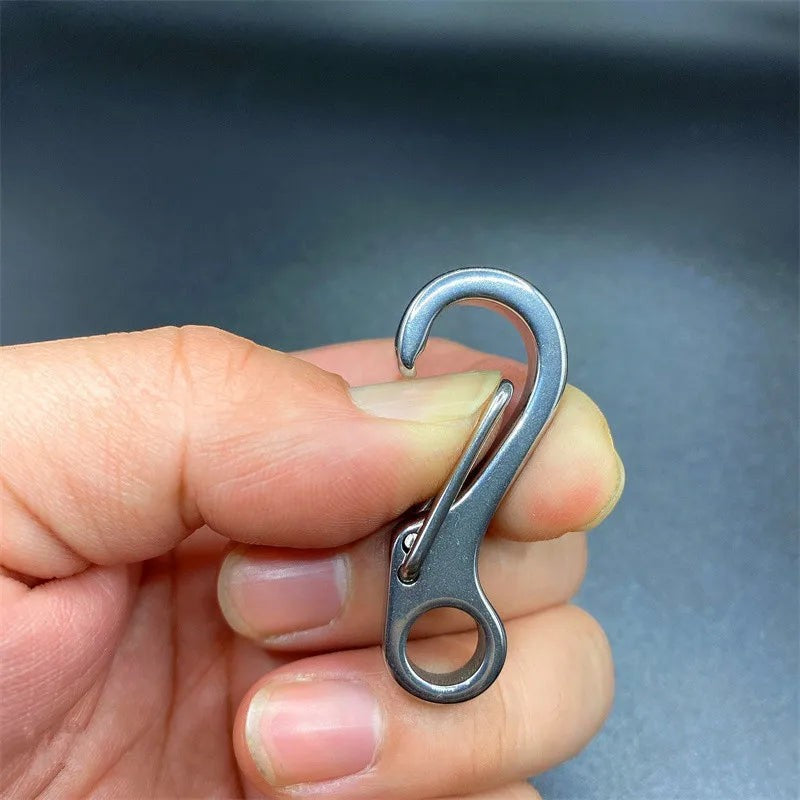 Mini Spring Keychain Clips - Alloy Hanging Buckles for EDC Gear