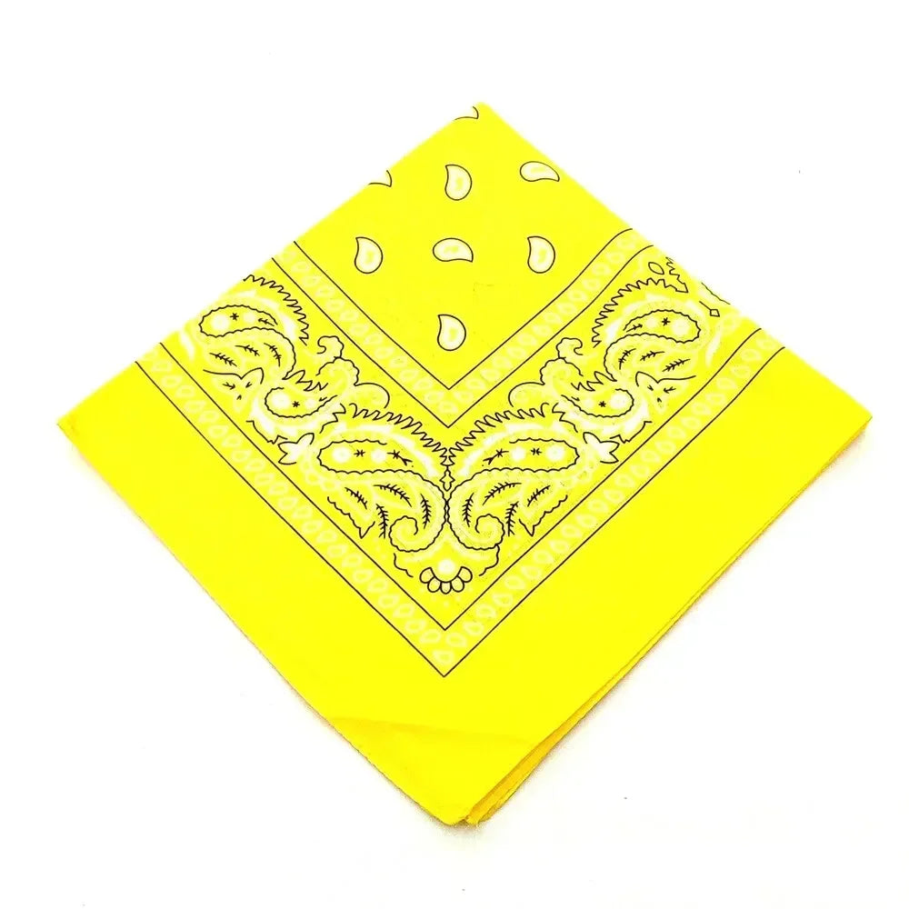 Paisley Bandana Headwrap - Lightweight Printed Kerchief - 2