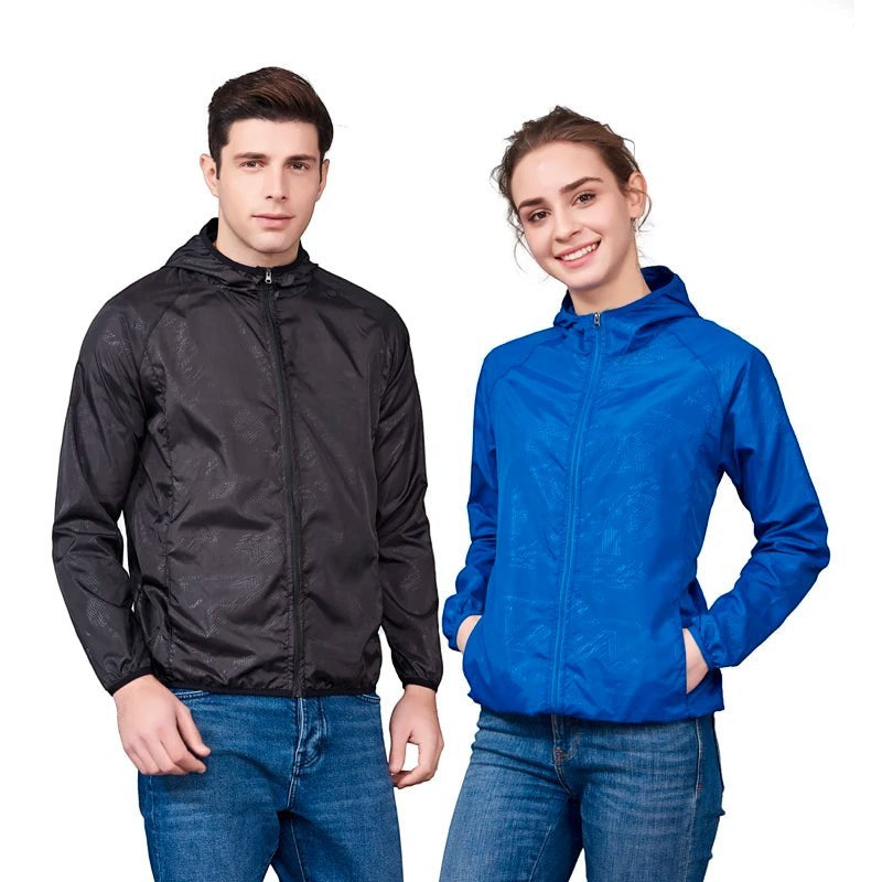 Unisex Hiking Jacket - Lightweight Outdoor Windbreaker Shell