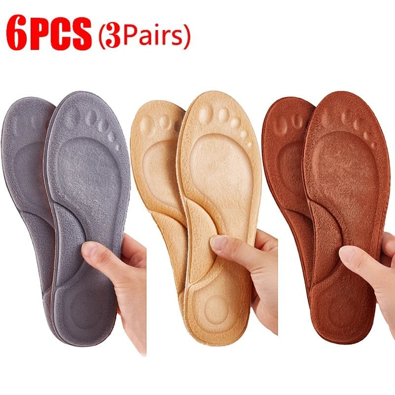 Feet Soft Shoe Insoles in 4pcs - Brown product image