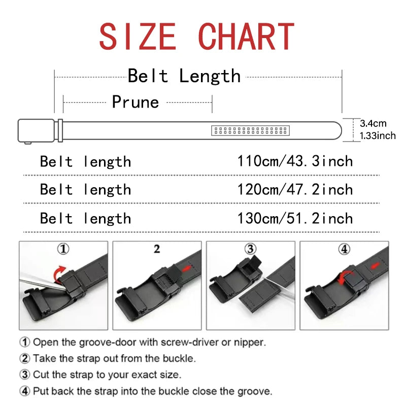 Men's PU Leather Belt - Waist Strap