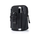 Nylon Leg Bag - Waist Pack for Riding and Travel Gear - Black