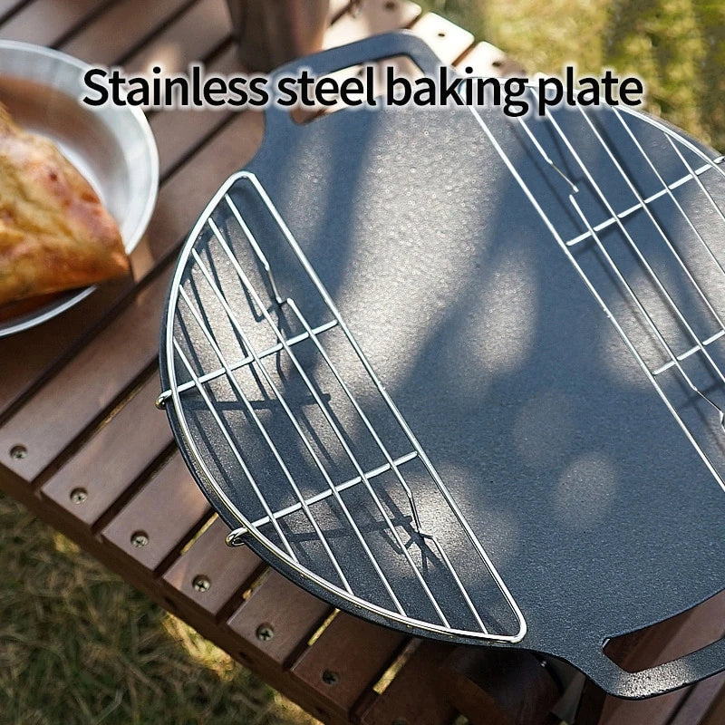 Outdoor Grill Rack - Steel Insert for Camping Cookware