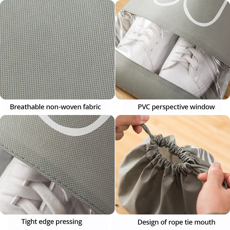 Travel Shoe Storage Bags – Waterproof 5-Piece Packing Protection