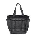 Mesh Beach Tote Bag - Oversized Pool Bag with 8 Pockets - Gray