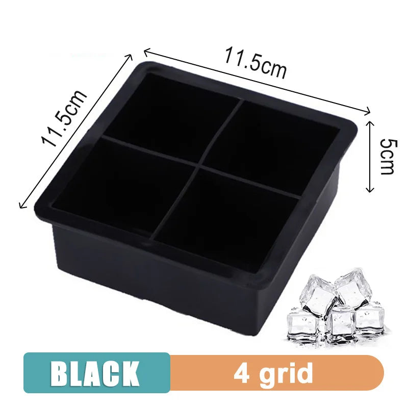 Silicone Ice Cube Tray - Multi-Grid Mold for Home Drinks