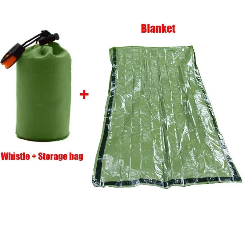 Outdoor Sleeping Bag - Compact Thermal Sack for Outdoor Kits - Green Sleeping Bag Set