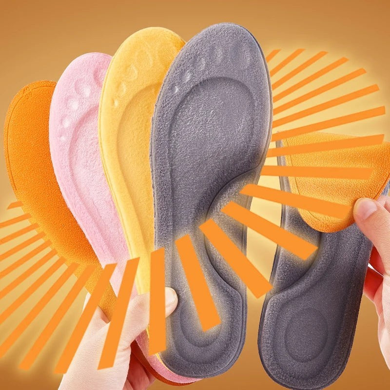 Feet Soft Shoe Insoles in 4pcs - Yellow product image