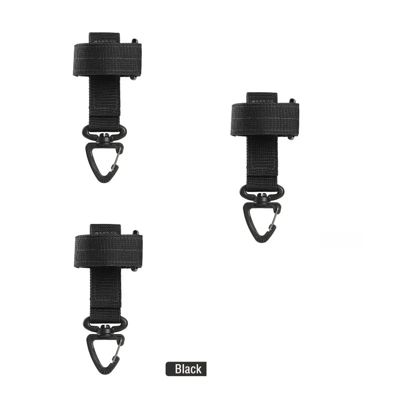 Glove Keeper Clip - Outdoor Gear Hook for Gloves and Small Tools - Bk 3 Pieces