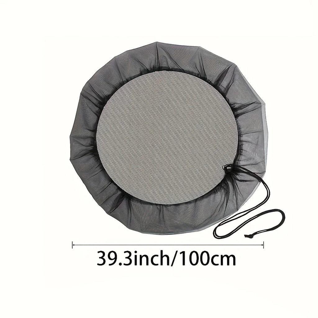 Rain Barrel Screen Cover – Drawstring Netting for Water Collection