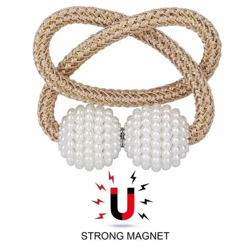 Pearl Magnetic Curtain Clip Holders - For Everyday Home Use