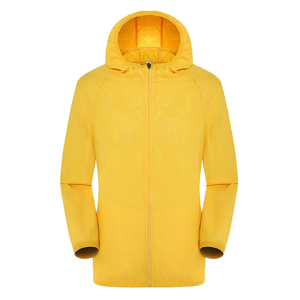 Hiking Windbreaker Jacket - Hooded Coat for Outdoor Layers