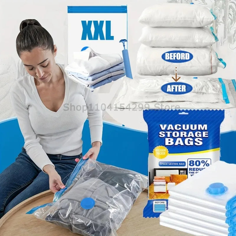 Vacuum Storage Bags Space Saver - For Travel and Daily Carry