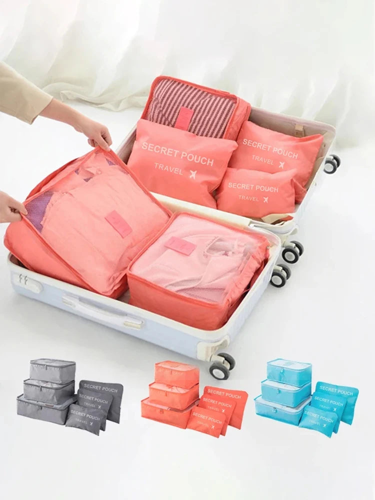 Waterproof Packing Cube Set – 6-Piece Luggage Organization Kit