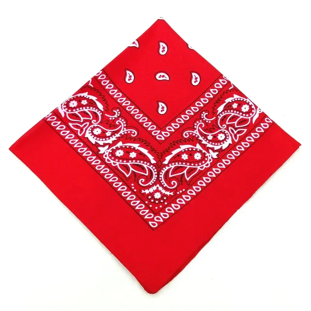 Paisley Bandana Headwrap - Lightweight Printed Kerchief - Style 1