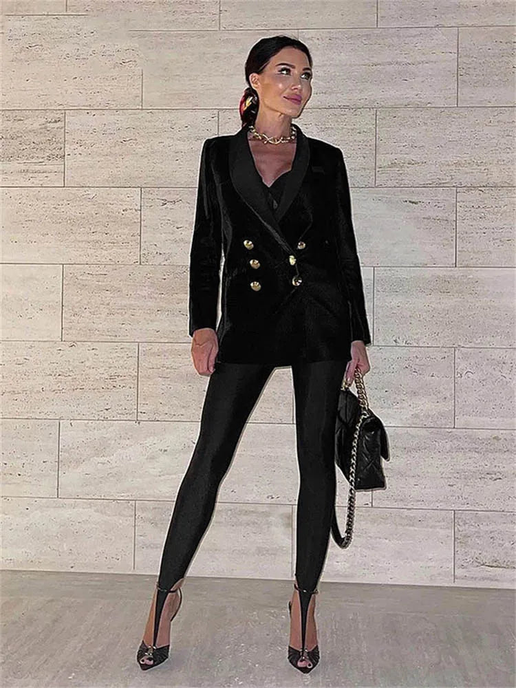 Women's Black High-Waist Leggings - Stretch Skinny Pants