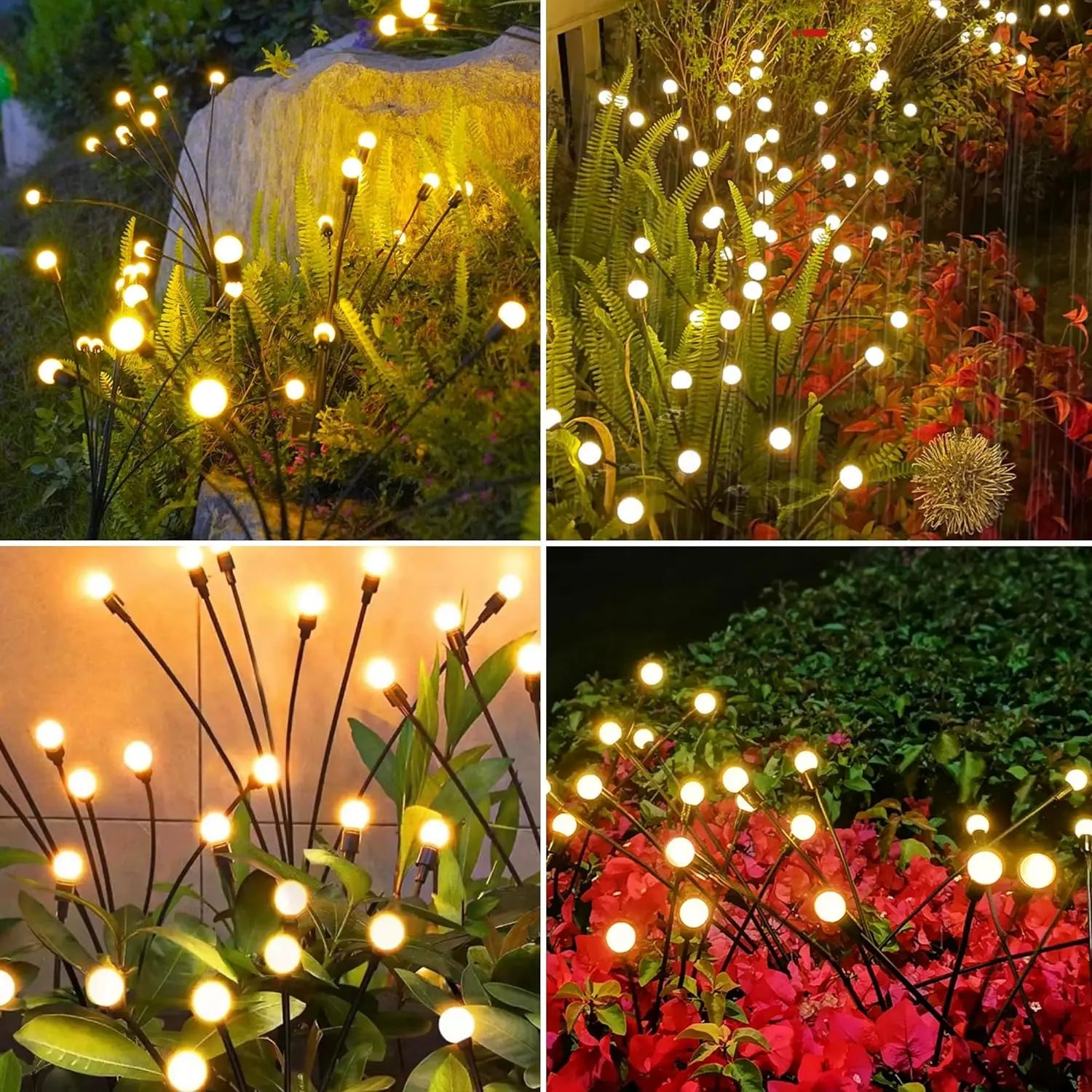 Solar Firefly Garden Lights – Swaying Glow for Yard Pathways
