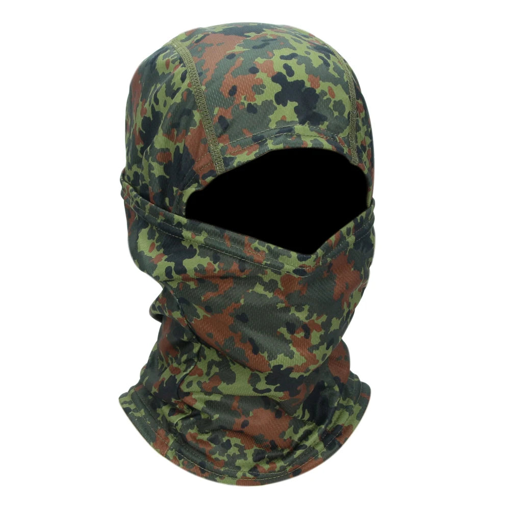 Printed Outdoor Balaclava - Lightweight Face Cover Scarf - Deban Jungle