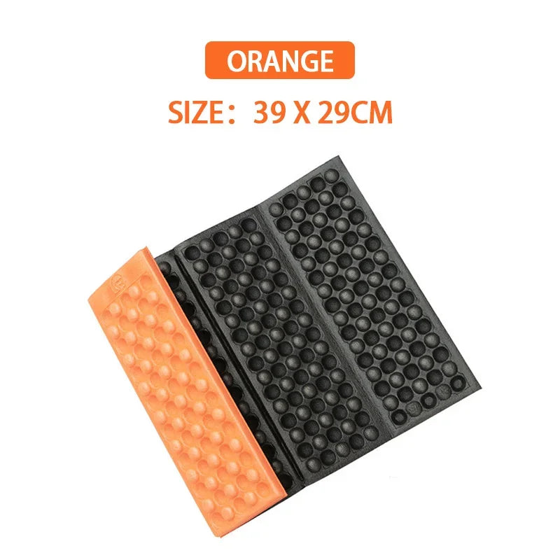 Camping Foam Seat Pad - Foldable Cushion for Outdoor Seating - Orange