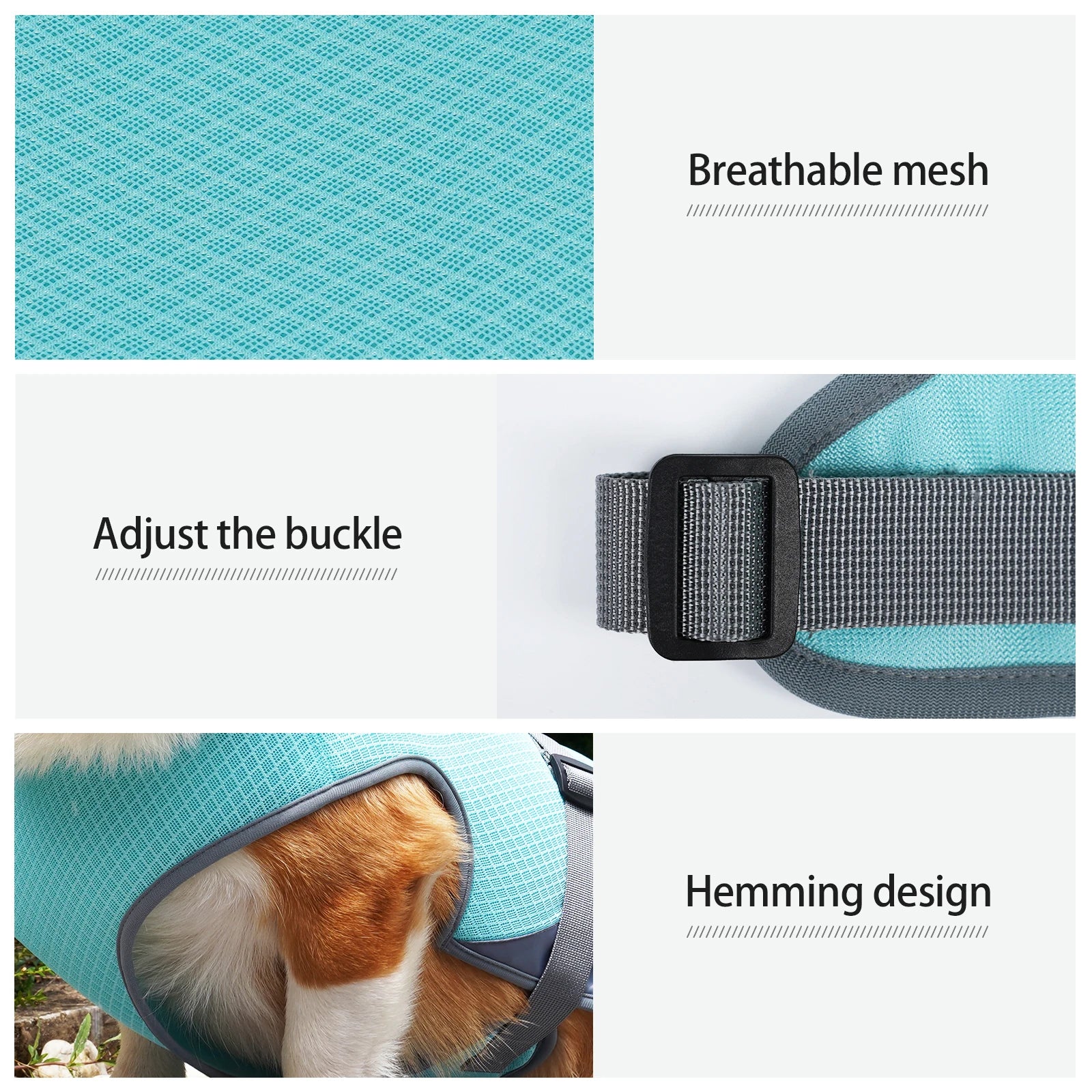 Instant Evaporative Pet Cooling Vest - Adjustable Breathable Heatwave Jacket