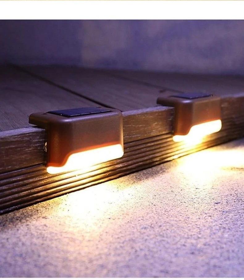 Solar Step Deck Lights – Waterproof Path Lighting for Outdoor Stairs