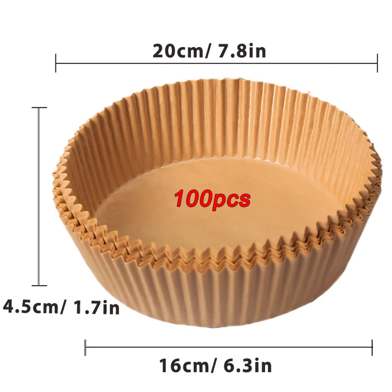 Air Fryer Disposable Paper Non-stick - For Kitchen Storage and Prep