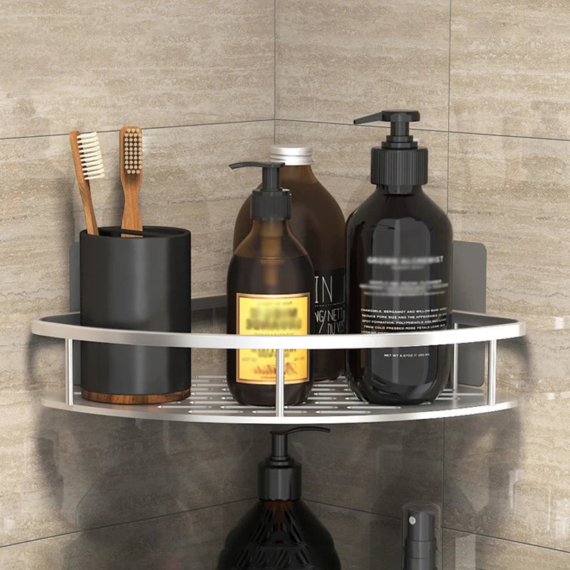 Wall Mount Corner Shelf Shower - For Bathroom and Home Storage