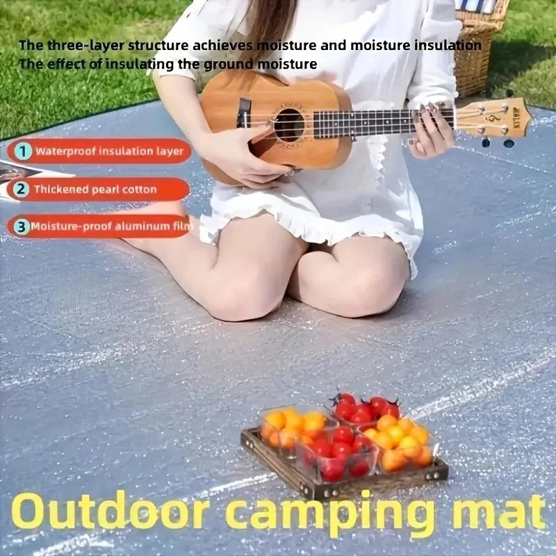 Aluminum Film Picnic Mat - Folding Ground Mat for Outdoor Use