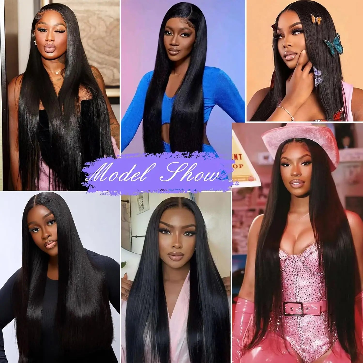 Straight Lace Front Wig - Human Hair Natural Color Wig