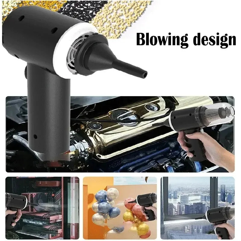 Portable Car Vacuum - USB Cleaning Tool for Vehicle Interiors