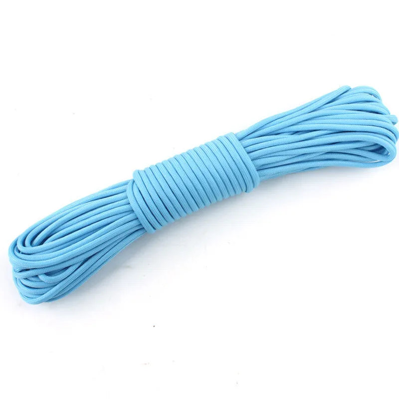 Luminous Paracord Rope - 4 mm Cord for Camping Gear - Blue