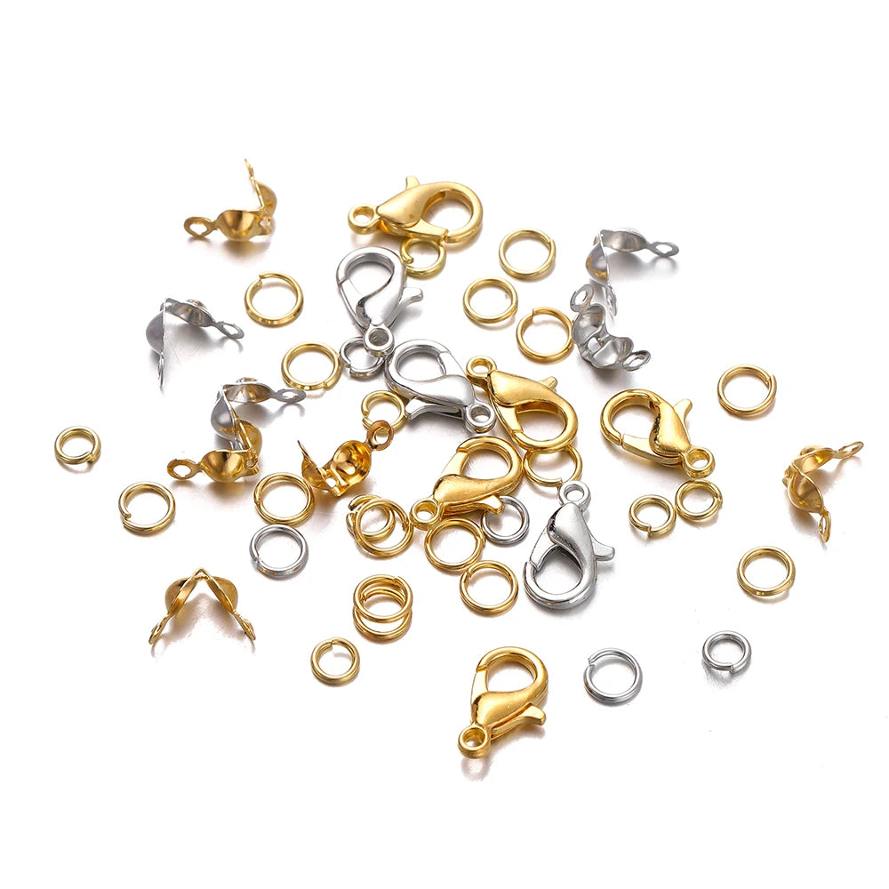 Jewelry Making Kit - Clasps, Jump Rings and Crimp Beads